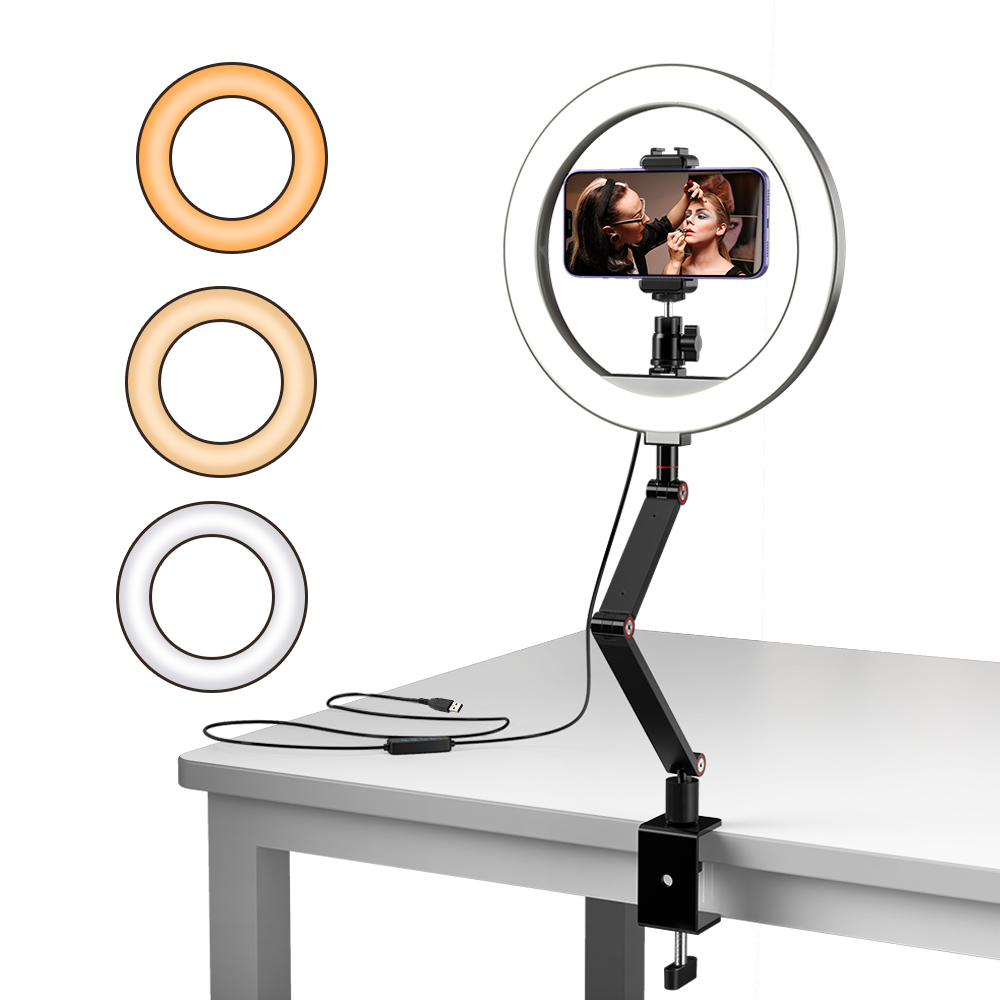 Photography Lighting Options - APEXEL-Anneau lumineux LED pour selfie, avec