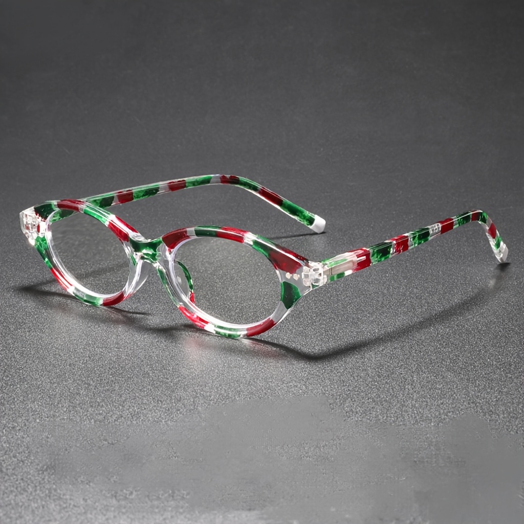 Photography Lighting Options - Lunettes de lecture ovales transparentes avec
