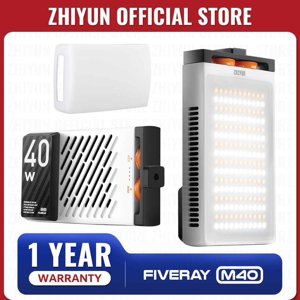 Photography Lighting For Outdoors - Lampes LED portables ZHIYUN FIVERAY M40