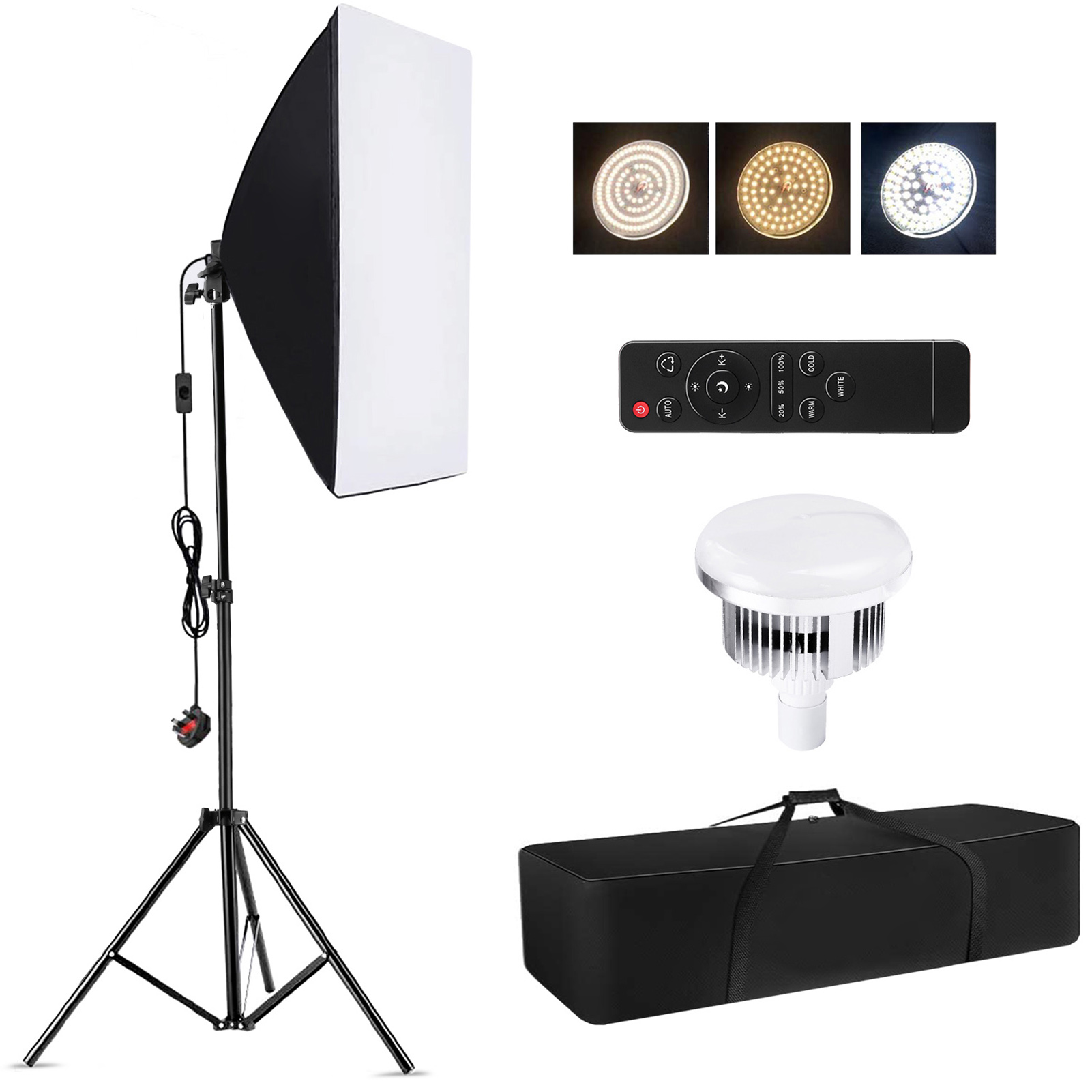 Photography Video Lighting Kit - Kit d'éclairage photo Camnoon Studio avec