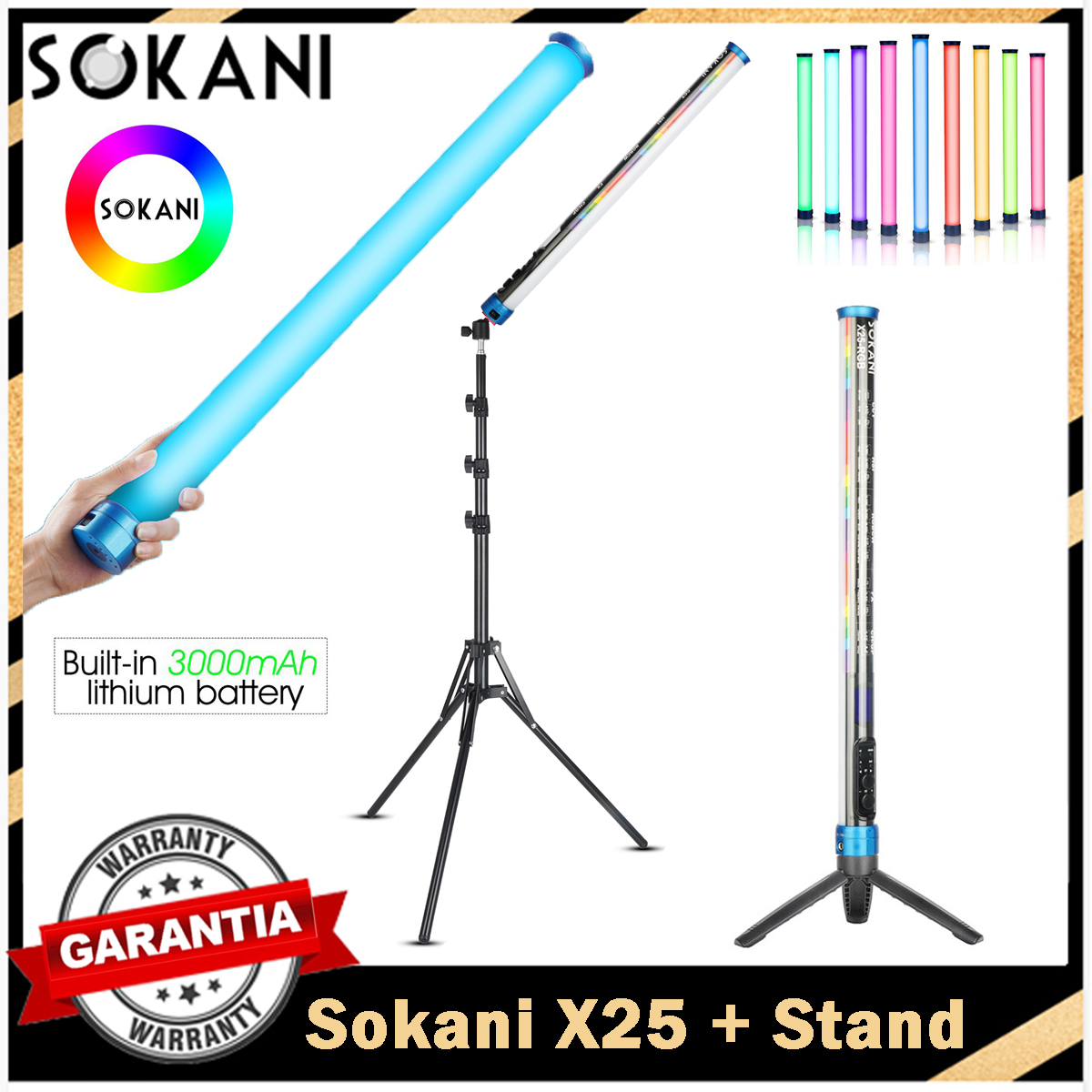 Photography Lighting App - Sokani X25 RGB Bâton de baguette