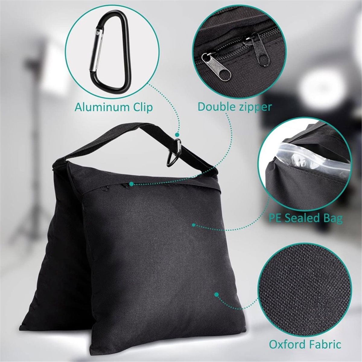 Photography Lighting Weight Bags - 8 sacs de sable lestés pour