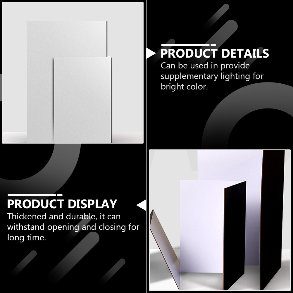 Photography Lighting And Backdrop - Panneau Réflecteur Pliable Noir et Blanc