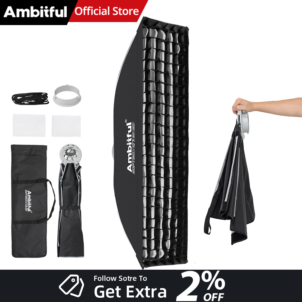 Photography Lighting Mount - AMBITFUL Q7-II 30*120cm Boîte à lumière