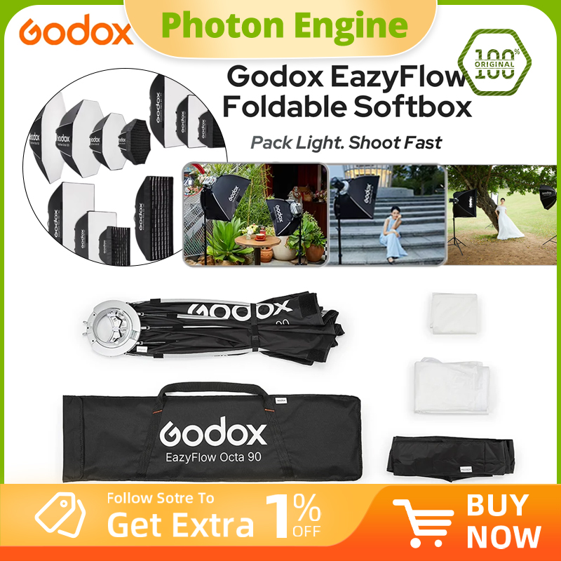 Photography Lighting Mount - Boîte à lumière pliable Godox EazyFlow,
