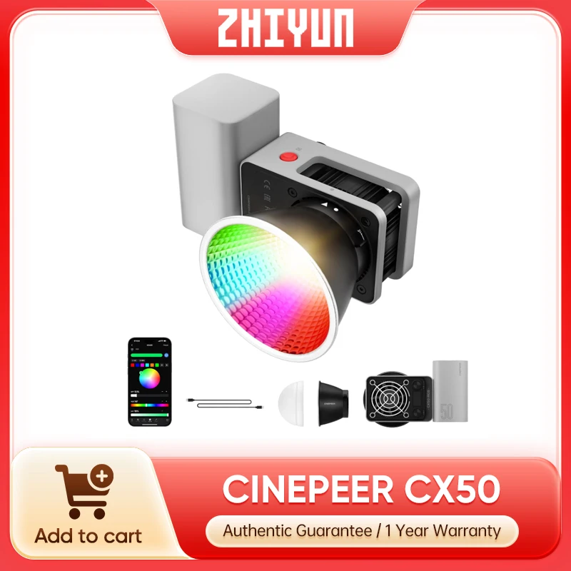 Lampe vidéo Zhiyun CINEPEER CX - Photography Video Lighting Kit avis et prix