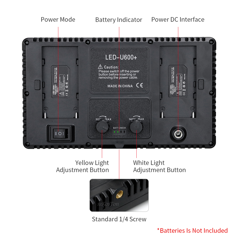 Lampe de studio photo LED U800 - Photography Lighting Board avis et prix
