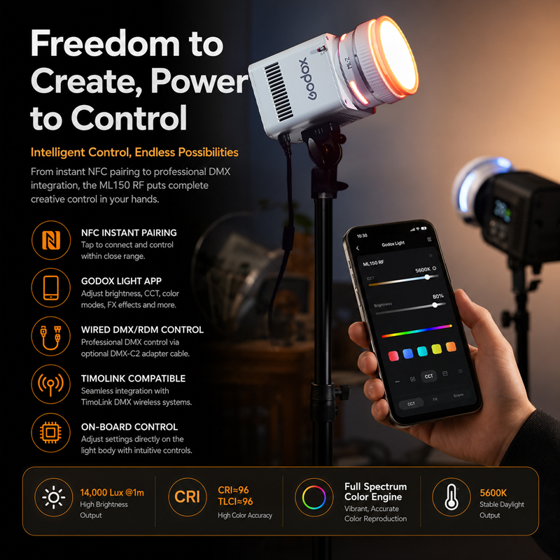 Projecteur vidéo LED couleur G - Photography Lighting App avis et prix