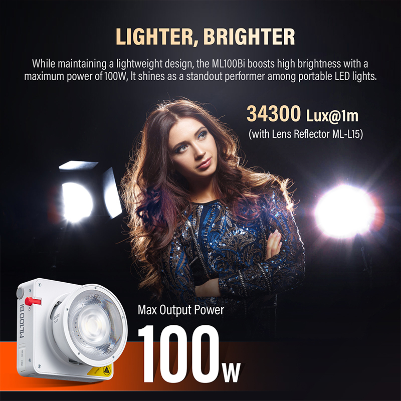 Godox ML100Bi/ML100R lumière L - Photography Lighting App avis et prix