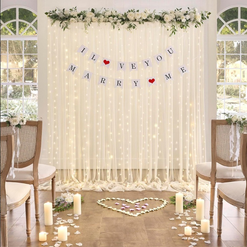 Rideaux de fond en tulle LED,  - Photography Lighting Options avis et prix