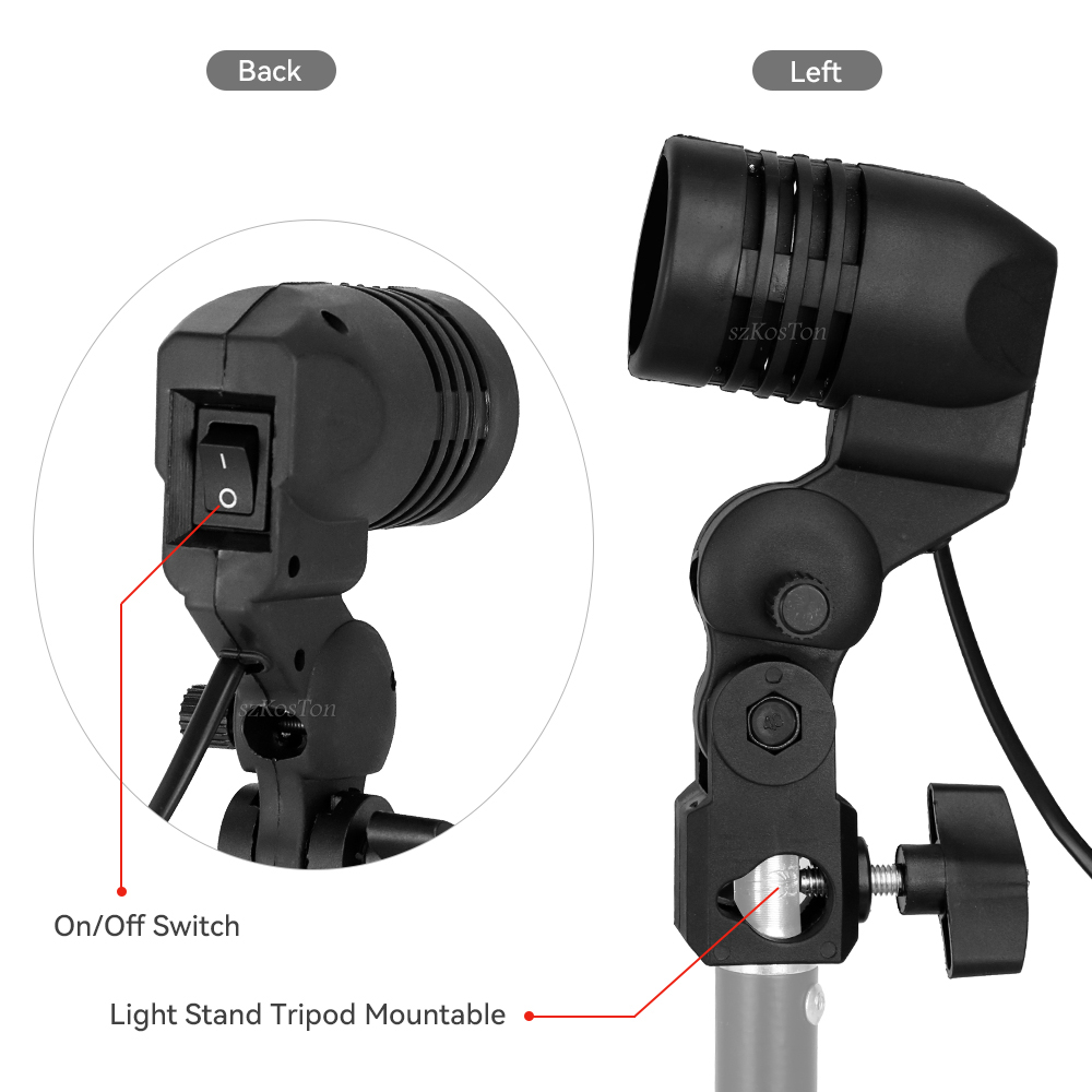 Porte-ampoule à tête unique, d - Photography Video Lighting Kit avis et prix