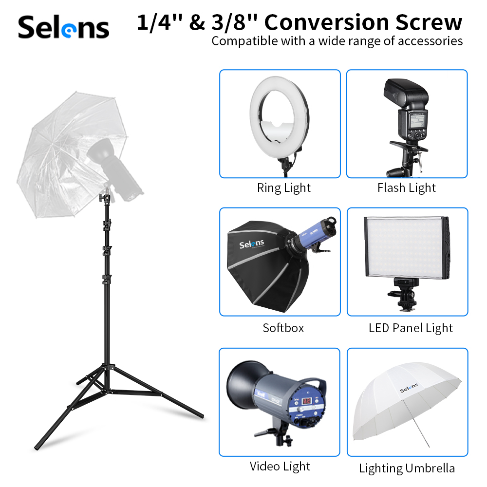 Selens 2.2~3.95m Support de Lu - Photography Lighting Softbox avis et prix