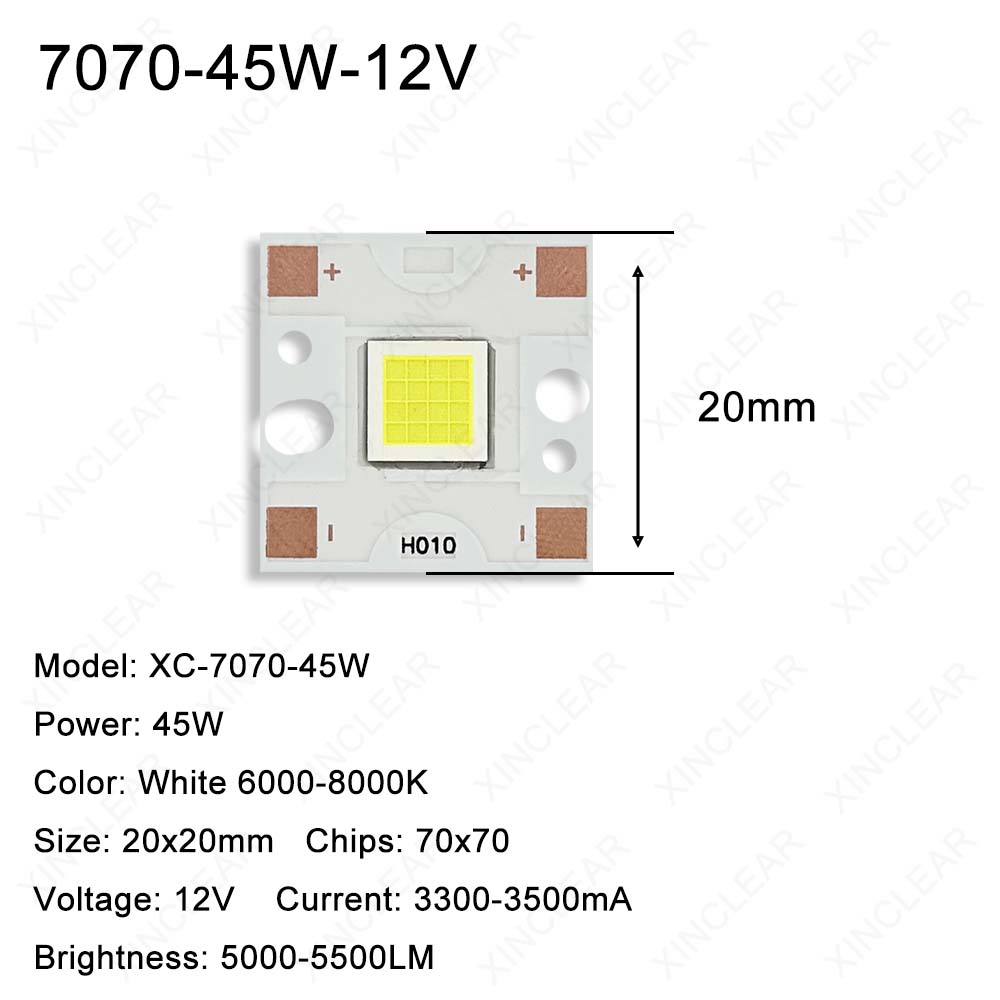 Puce LED SMD 5050 7070 20 W 45 - Photography Lighting Board avis et prix