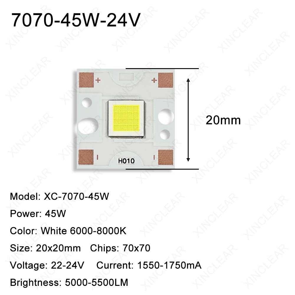 Puce LED SMD 5050 7070 20 W 45 - Photography Lighting Board avis et prix
