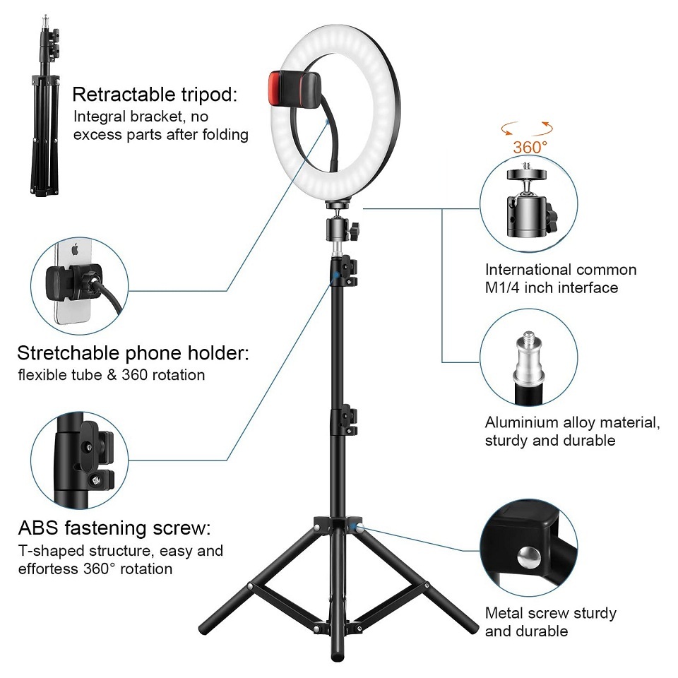 Anneau lumineux Led pour photo - Lighting Effect In Photography avis et prix