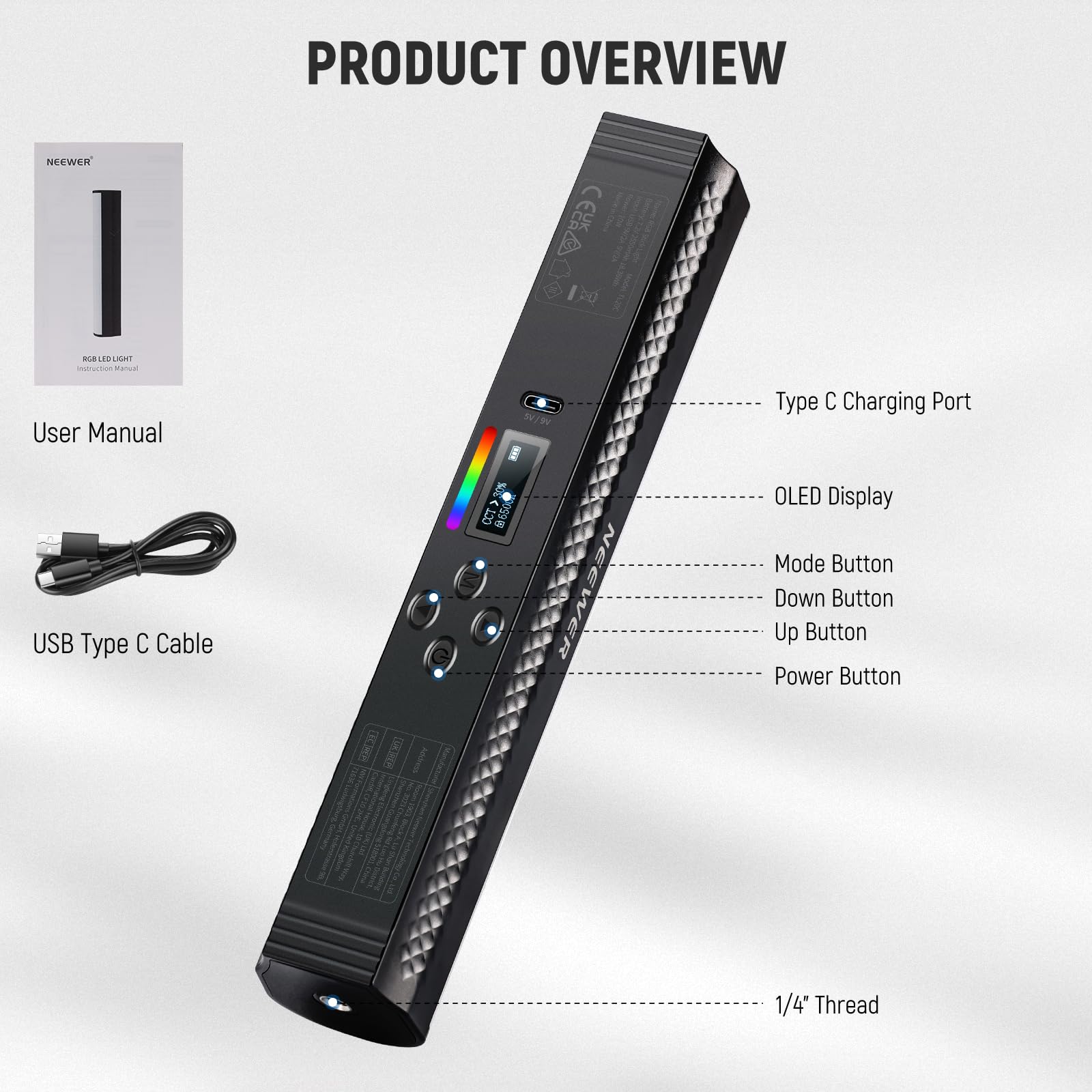 NEEWER – baguette lumineuse RG - Photography Lighting App avis et prix