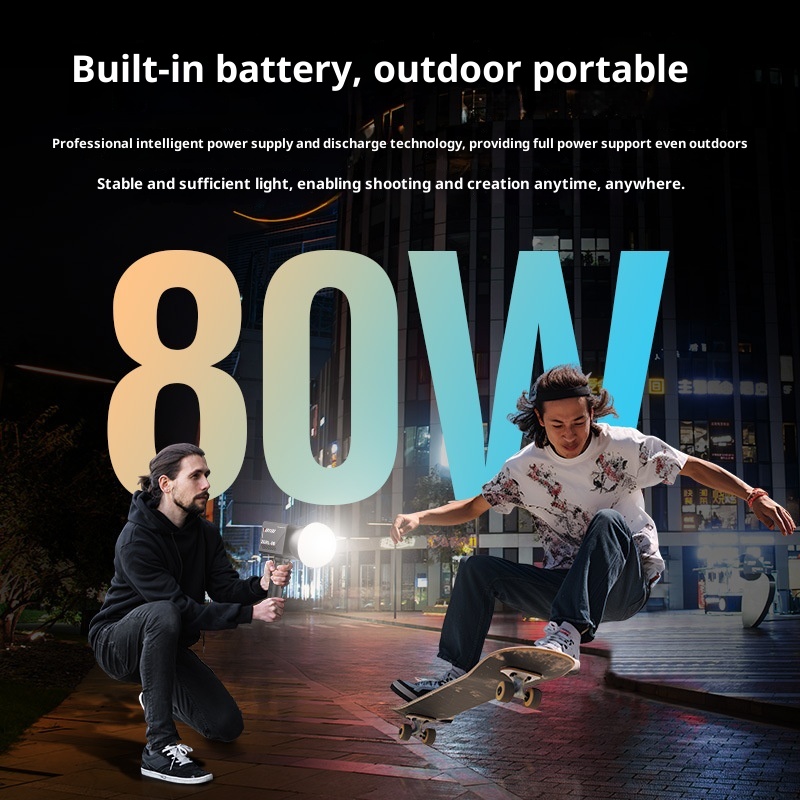 ZGRL80 80W COB LED lumière vid - Photography Lighting For Outdoors avis et prix