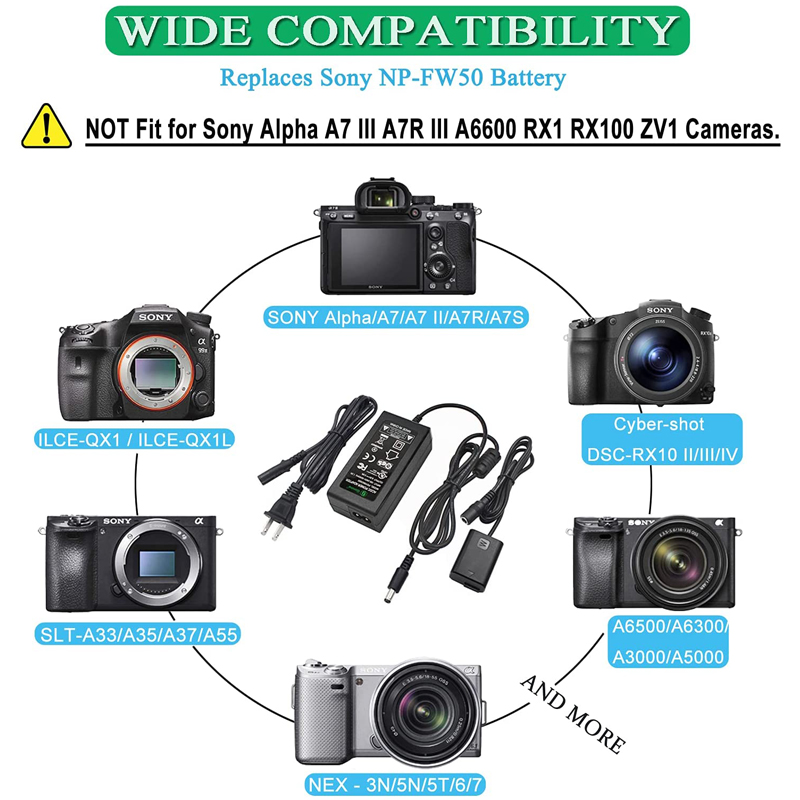 AC-PW20 ZV-E10 NP-FW50 DUNIBat - Sony Camera Zv-E10 avis et prix