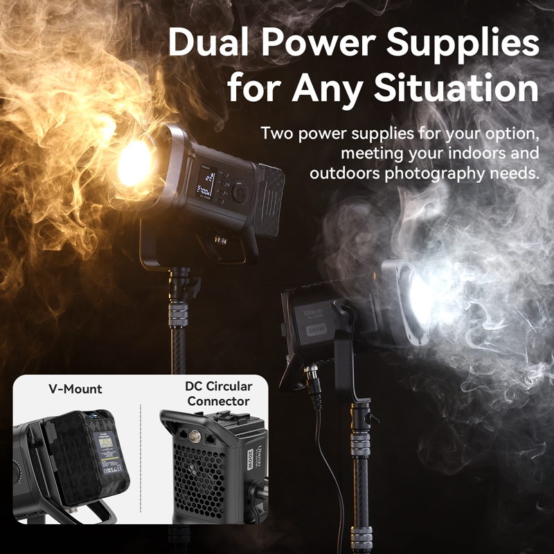 Ulanzi VL-200Bi 200W Lumière v - Photography Lighting App avis et prix