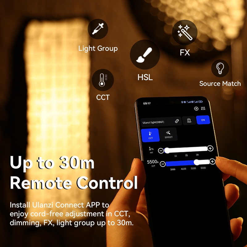 Ulanzi VL-200Bi 200W Lumière v - Photography Lighting App avis et prix