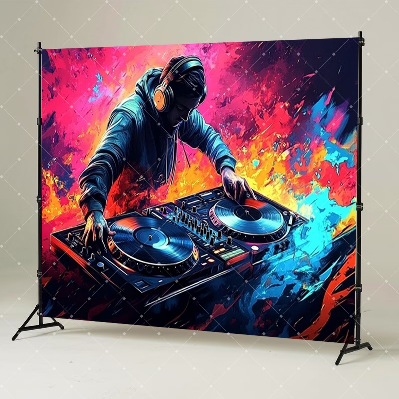 Décoration de fête DJ Hip Hop, - Photography Lighting And Backdrop avis et prix