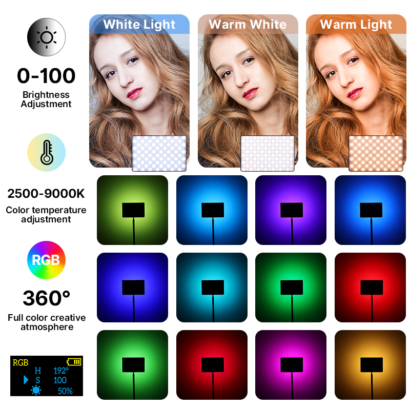 Ulanzi LT003 15W RGB lumière v - Photography Lighting Board avis et prix