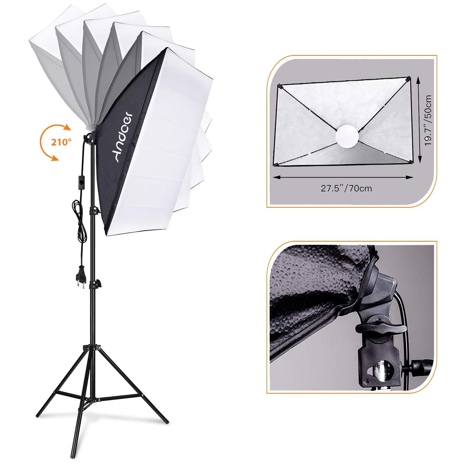 Ensemble d'éclairage Softbox A - Photography Video Lighting Kit avis et prix