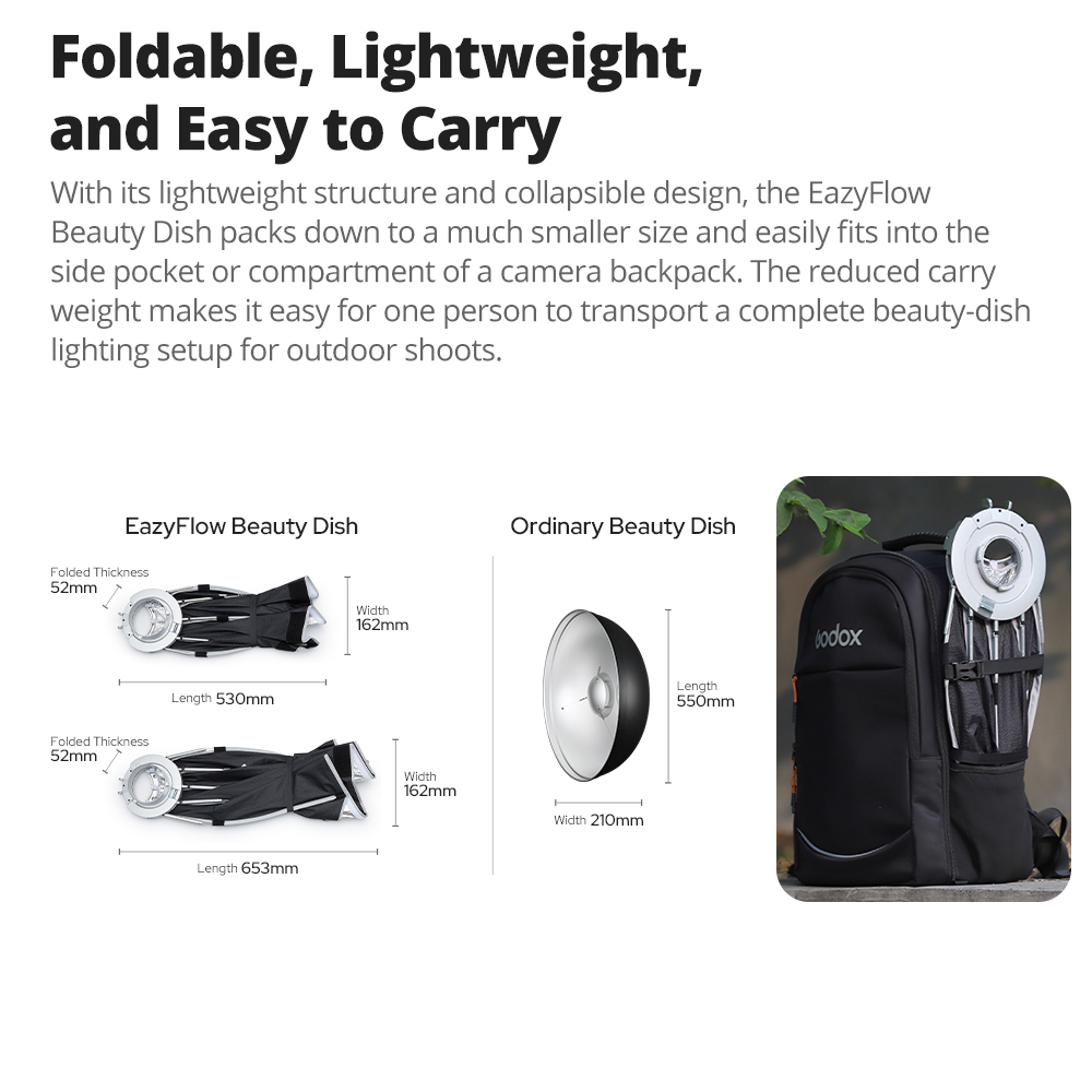 Nouveau Godox EazyFlow Beauty  - Photography Lighting Mount avis et prix